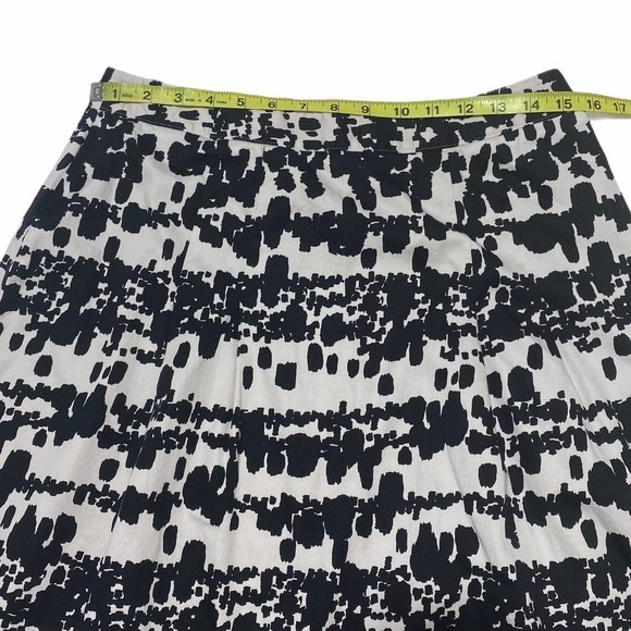 BLACK White Printed A-Line Skirt - Picture 5 of 9